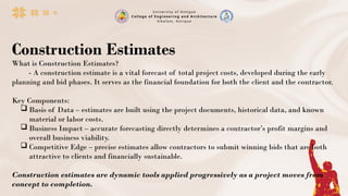 Comprehensive Guide to Construction Estimates: Process, Components, and ...