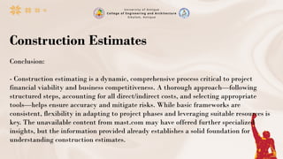 Comprehensive Guide to Construction Estimates: Process, Components, and ...