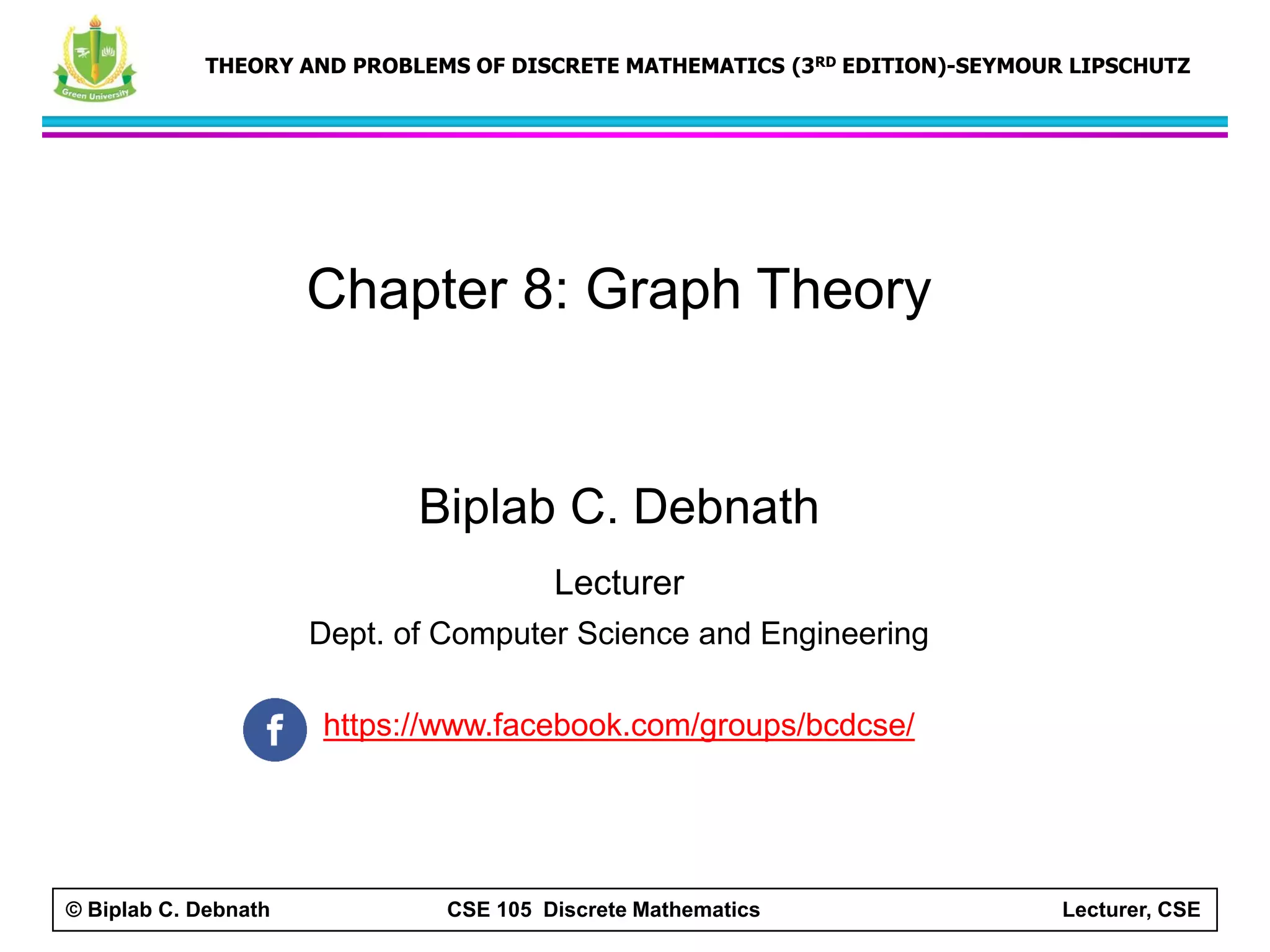 Graph theory discrete mathmatics | PDF