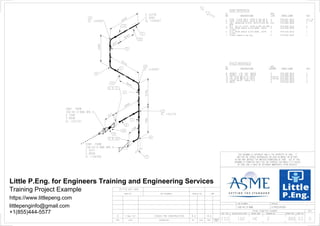 Piping design Training Project Example ISOs | PDF