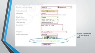 9)LEE Y ACEPTA LAS 
CONDICIONES DE 
USO 
 