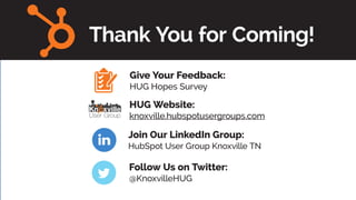 knoxville.hubspotusergroups.com #KnoxHug
 