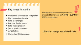 Reduce GHG Emissions by 40% in Manila, Philippines by 2030