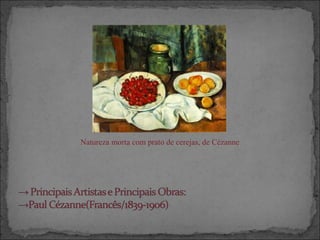 Natureza morta com prato de cerejas, de Cézanne
 