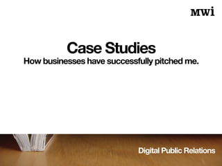 Digital Public Relations
Case Study 02
HWTrek, Advice & Coffee
 