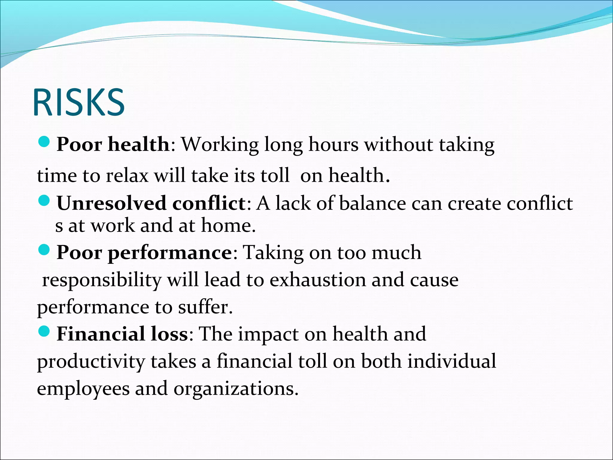 work life balance | PPT