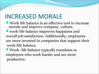 work life balance | PPT