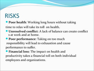 work life balance | PPT