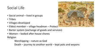 Grade 5 Social studies chapter 2 Stone age | PPTX