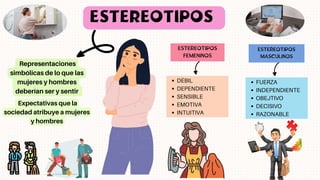 ESTEREOTIPOS Y ROLES DE GÉNERO (labor de grupo) | PDF