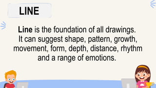 Visual Media Example Horizontal Line English 5 Visual and Multimedia Elements | PPTX
