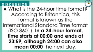 Understanding and Converting 12-Hour and 24-Hour Time Formats in Grade ...