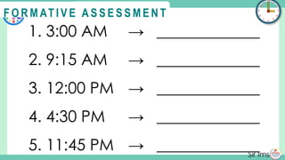 Understanding and Converting 12-Hour and 24-Hour Time Formats in Grade ...