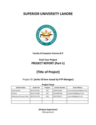 Final Project Report of College Management System | DOCX
