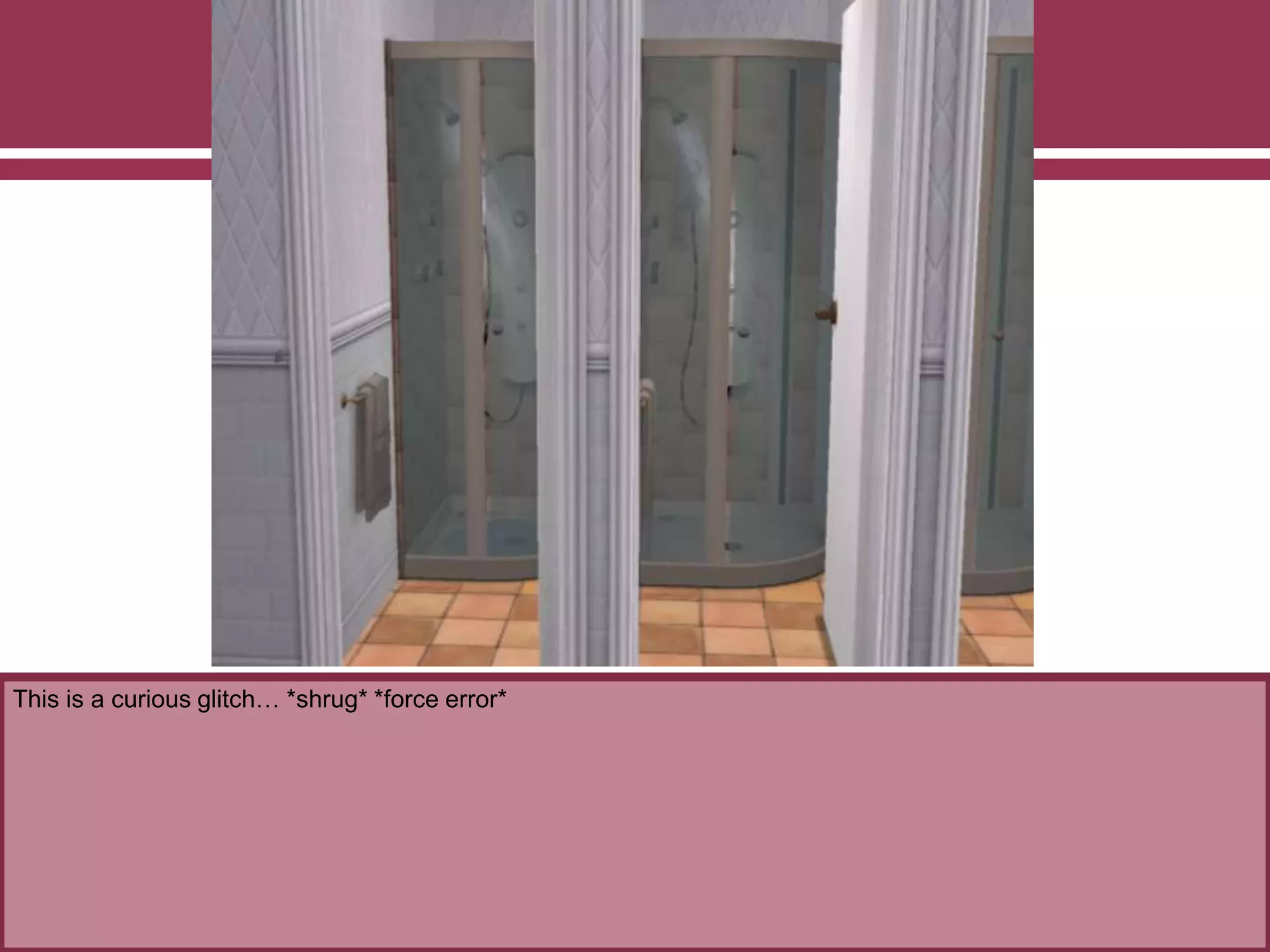 This is a curious glitch… *shrug* *force error*
 