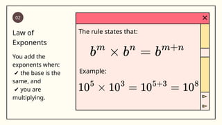 Expanded Exponents Exponential Notation (Standard, Expanded Form) | PPTX