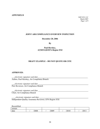 Guidance for Preparing Standard Operating Procedures (SOPs) | PDF