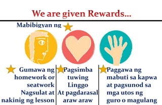 Ang ating Pananampalataya
ISIPAN…
KATOTOHANAN
Credo
PUSO…
PAGSAMBA
Sacramento
at Panalangin
GAWA…
PAGSASABUHAY
Mga Utos
 