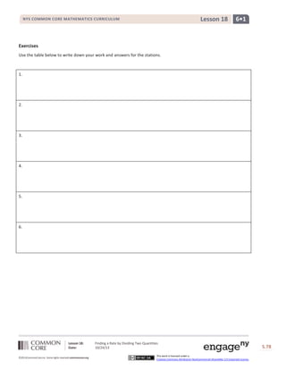 G6 m1-c-lesson 18-s | DOCX | Education