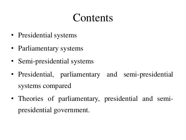 G6 presidential system