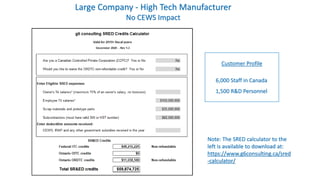 Sred Report Examples G6 CEWS-SRED presentation | PPTX