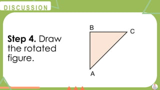 @
@
D I S C U S S I O N
Step 4. Draw
the rotated
figure.
 