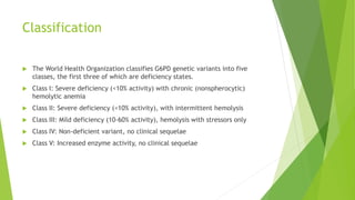 G6PD Deficiency | PPTX