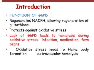 G6PD Deficiency Anaemai
