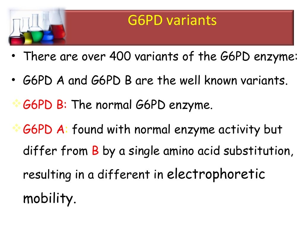 G6PD Deficiency Anaemai