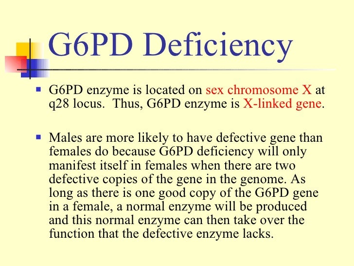 G6 Pd Deficiency