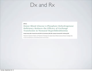 Glucose 6 Phosphate Dehydrogenase Deficiency G6PD | PDF