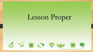 Lesson Proper
 