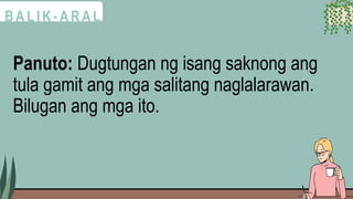 Dugtungan G6 Q3W8 FILIPINO PPT(MELCs).pptx G6 Q3W8 FILIPINO PPT(MELCs).pptx
