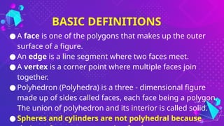 Grade 6 Solid Figures and their properties | PPTX