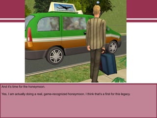 And it’s time for the honeymoon.
Yes, I am actually doing a real, game-recognized honeymoon. I think that’s a first for this legacy.
 