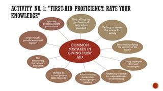 First Aid Proficiency GRADE 7 WEEK 1 LESSON 1 - BASIC FIRST AID PE&H 7.pptx