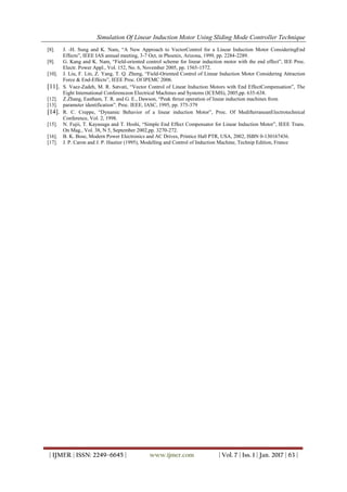 Simulation of Linear Induction Motor Using Sliding Mode Controller ...