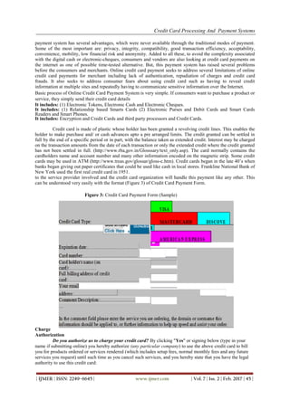 Credit Card Processing and Payment Systems | PDF