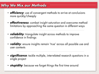 Mixed Methods for Cartographic & Geographic Research