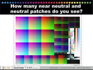 How many near neutral and
neutral patches do you see?
 