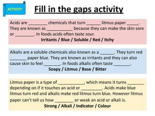 Acid and Base Science for grade 7 Beginner | PDF