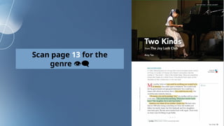 Scan page 13 for the
genre 👁‍
🗨
 