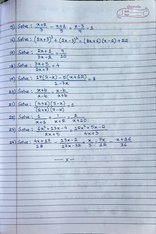 CBSE Grade 8 Mathematics Linear Equations in One Variable Worksheet ...
