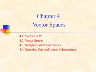 Unit 4 Introduction to Vector spaces.pptx