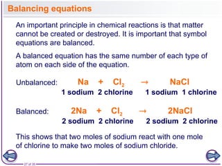 Grade 9 - balanced equation, Formula and Relative mass.ppt