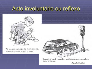 Acto involuntário ou reflexo 