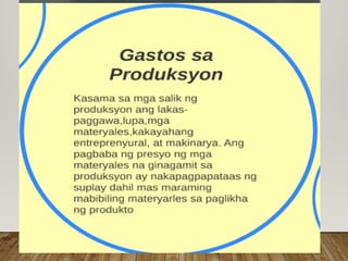 G9 AP Q2 Week 3-4 Salik na nakakaapekto sa Suplay.pptx