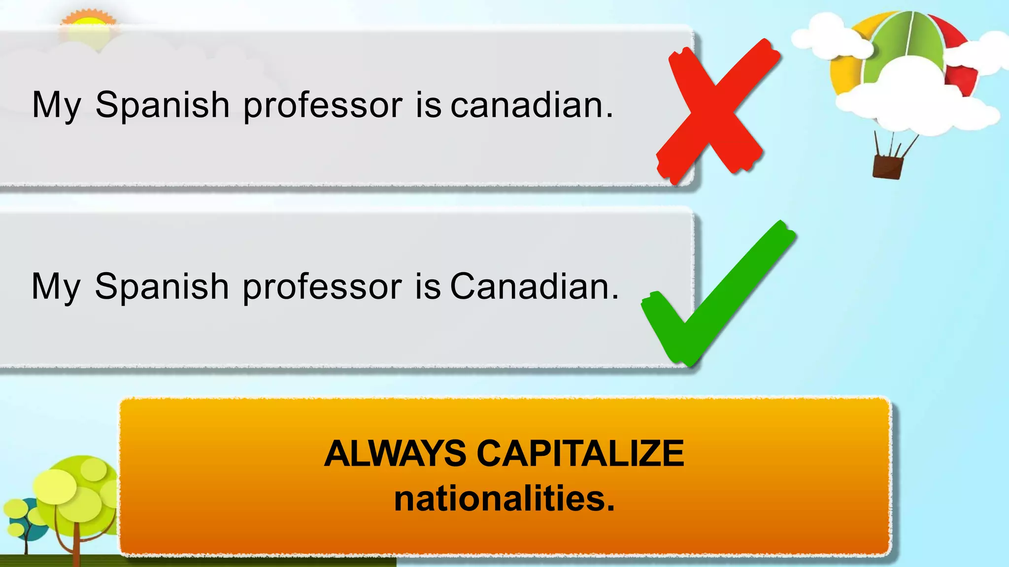 G9 capitalization and punctuation | PPTX