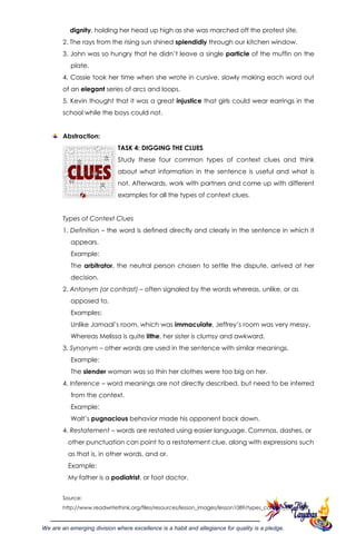 G9 english lesson exemplar 1st quarter | PDF