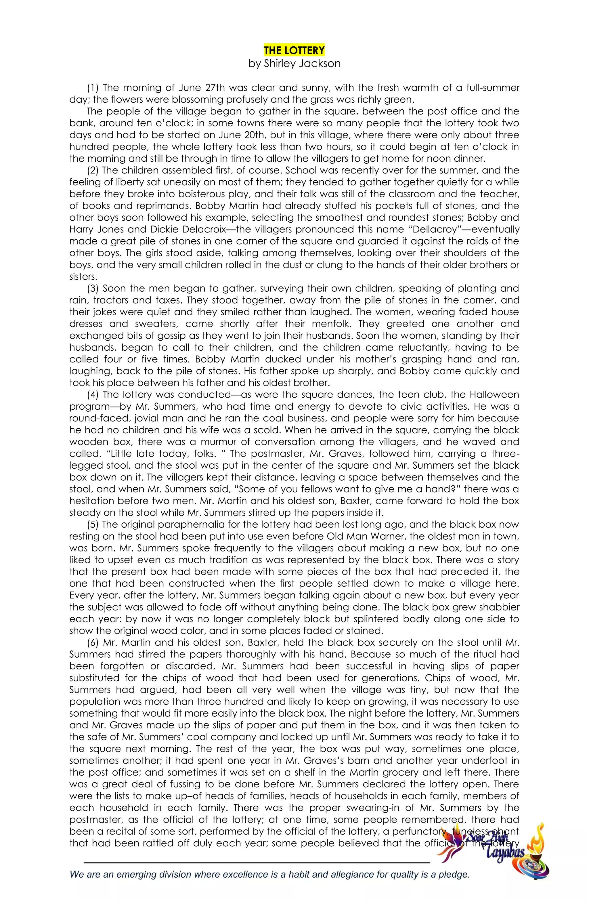 Grade 9 english lesson exemplar 2nd quarter | PDF